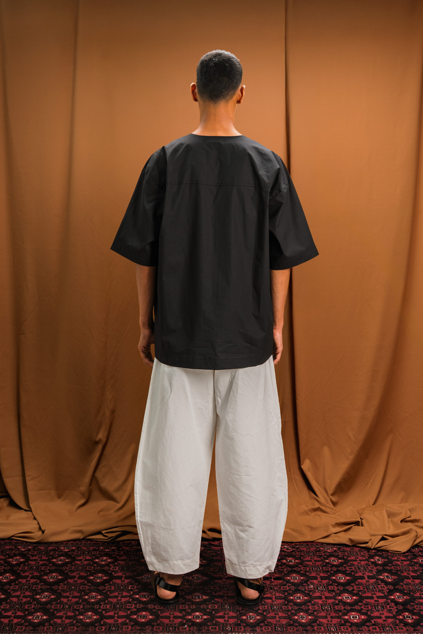 ASKAR COLLARLESS SHIRT 3